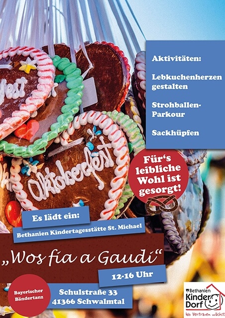 Das Oktoberfest in der Kita St Michael ist für Familien gedacht