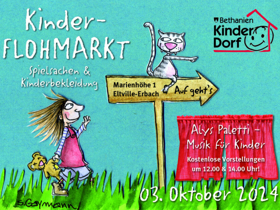 Einladung zum Kinder Flohmarkt am Bethanien Kinder- und Jugenddorf Eltville